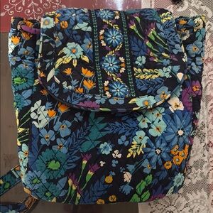 Vera Bradley Blue and Orange Quilted Backpack